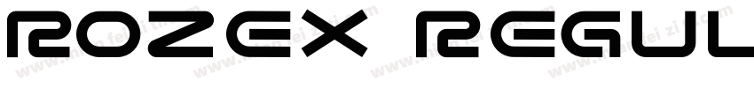 Rozex Regular字体转换